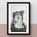 Shreks Landhaus | A5- oder A4-Druck | fantasievolles Kunstwerk | Originalillustration der ikonischen Außentoilette in Shreks Sumpf