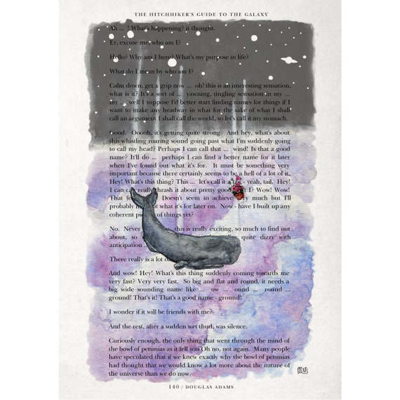 The Whale and the Petunia on Text | Hitchhiker's Guide to the