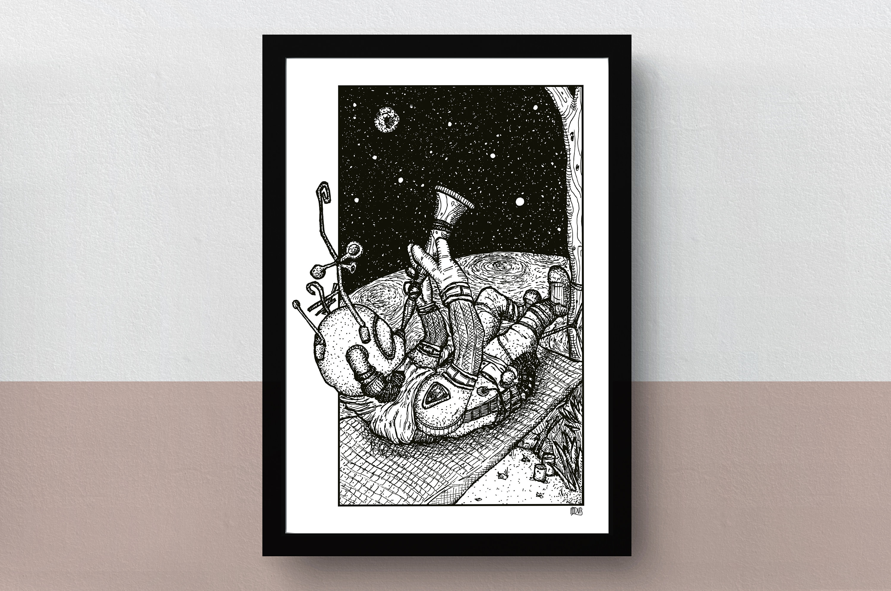 Gabbro | A5, A4 or A3 Poster | Imaginative Artwork | Original