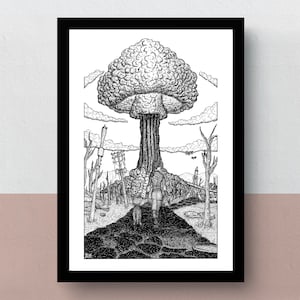 Fallout | A5 or A4 print | A3 poster | imaginative artwork | illustration inspired by the populair science fiction videogame and tv series