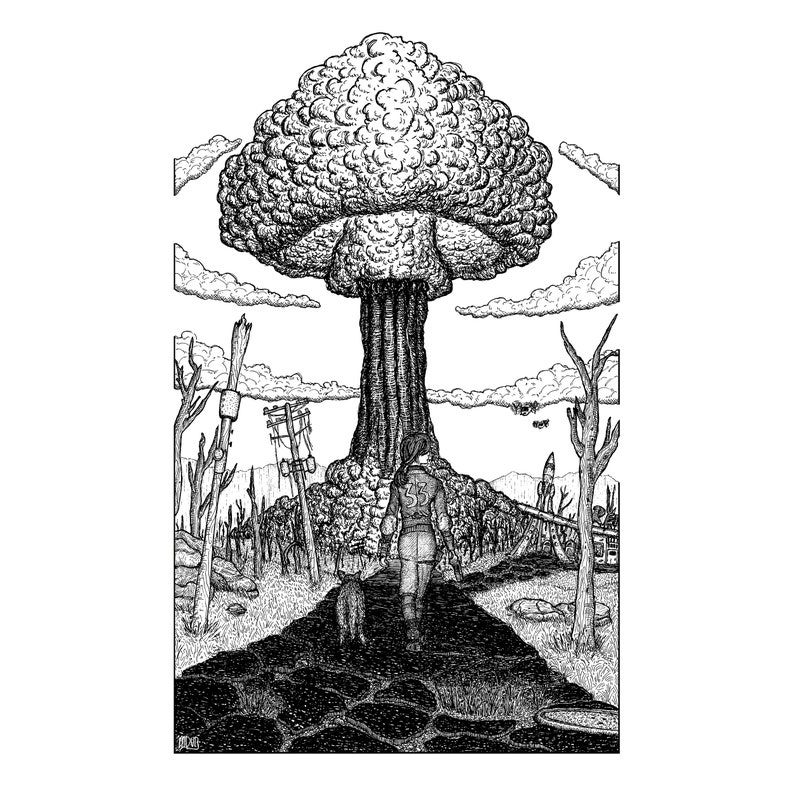 Fallout | A5 or A4 Print | A3 Poster | Imaginative Artwork ...