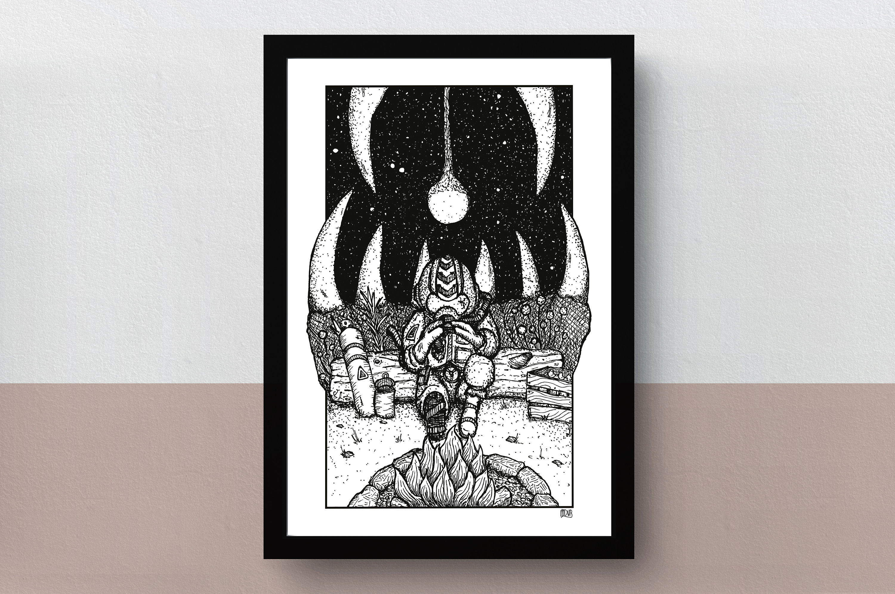 Gabbro | A5, A4 or A3 Poster | Imaginative Artwork | Original