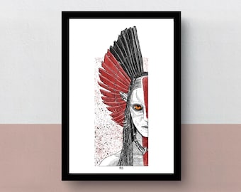 Varang | A5, A4 or A3 poster | movie artwork | illustration of the villain in Avatar Fire and Ash | original portrait fanart