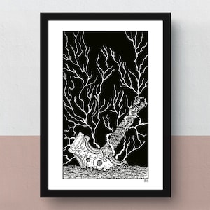 Mjölnir | A5 print | imaginative artwork | original illustration of the hammer of the Norse god Thor, as seen in the videogame God of War