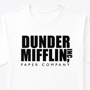 Dunder Mifflin Logo Camiseta / The Office Fan Shirts / Funny TV Show TShirt / Fans of The Office USA / Michael Scott Shirt / Funny Saying Tee