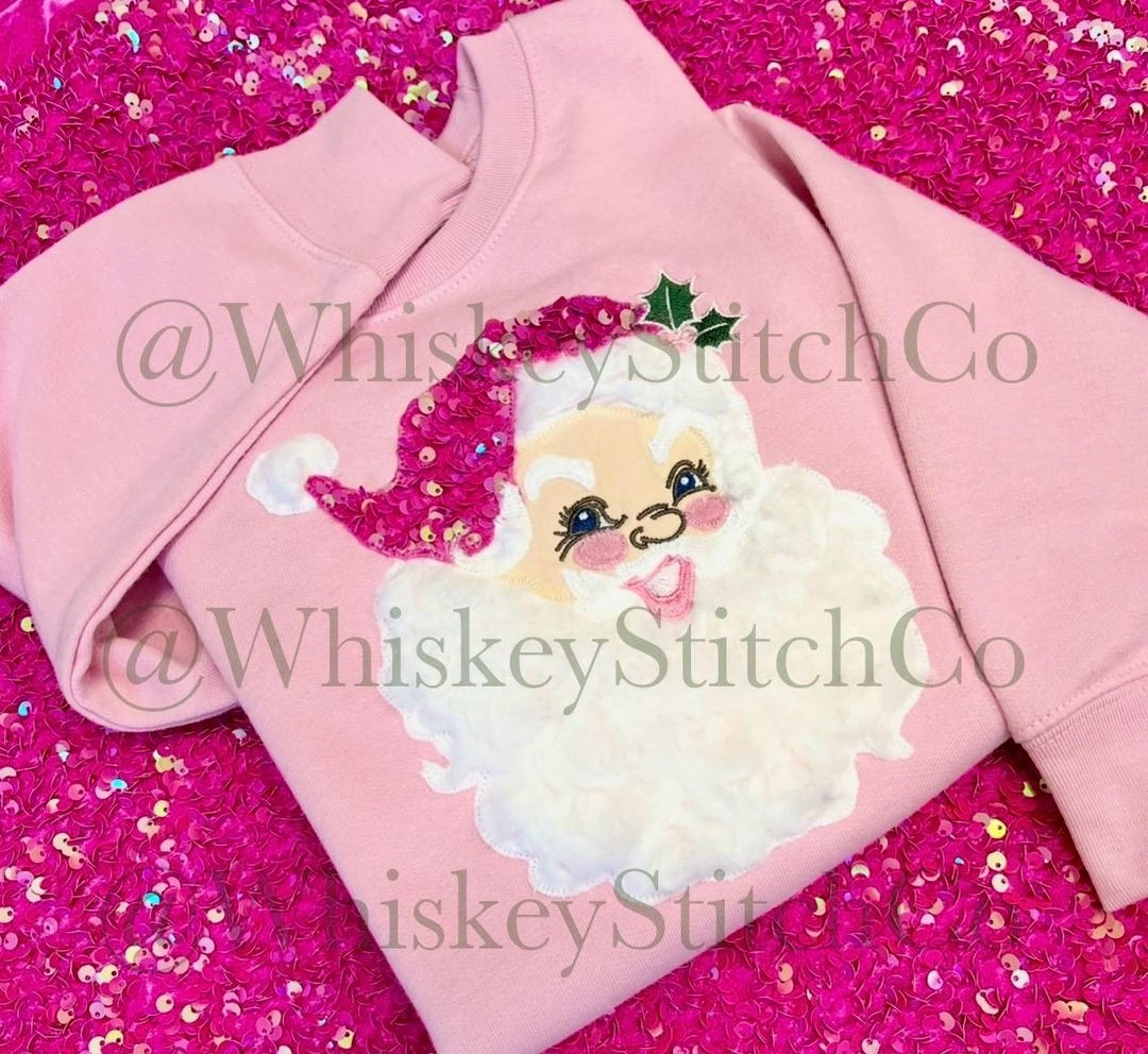 Sequin Santa Head Sweatshirt main image 0