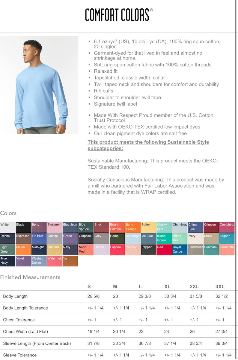 May include: Light blue long-sleeve shirt with a relaxed fit and a classic collar. Made of soft ring-spun cotton fabric. Features include rib cuffs and a signature twill label. Available in various colors and sizes.