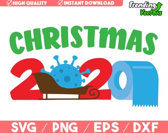 Download Covid Christmas Svg Etsy