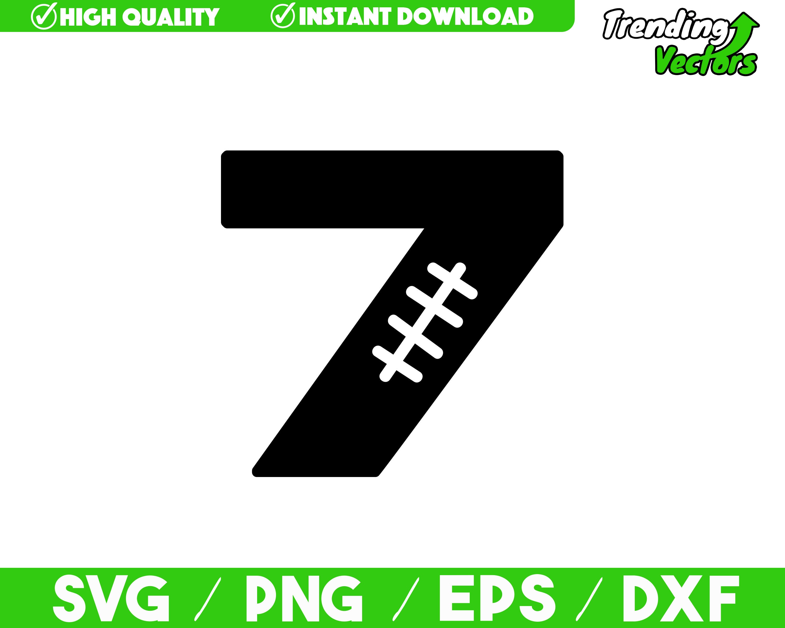 Football Stitched Jersey Numbers SVG Cut files for Cricut Etsy