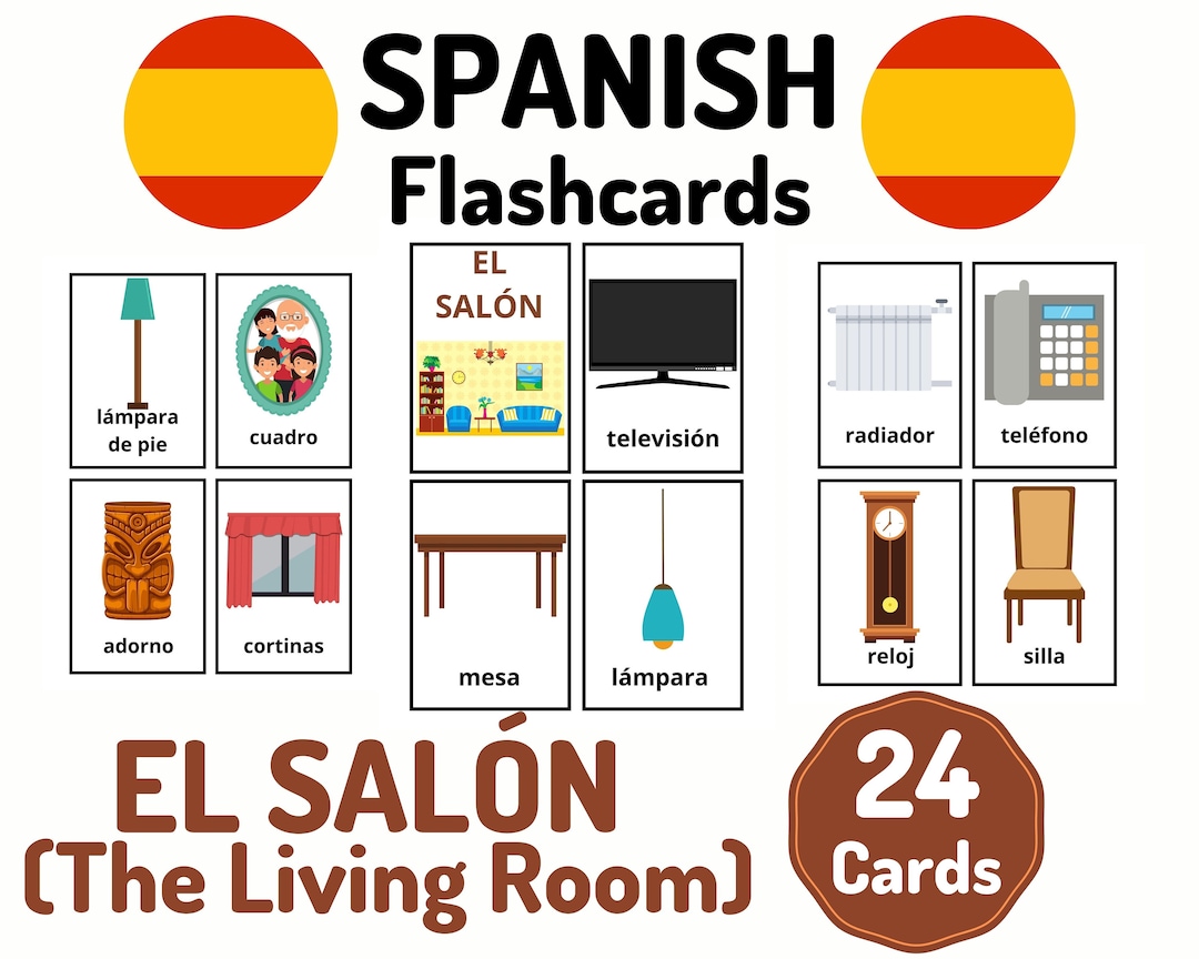 Spanish Vocabulary: Names of Furniture in Spanish - SpanishVIP, image size:1080x864