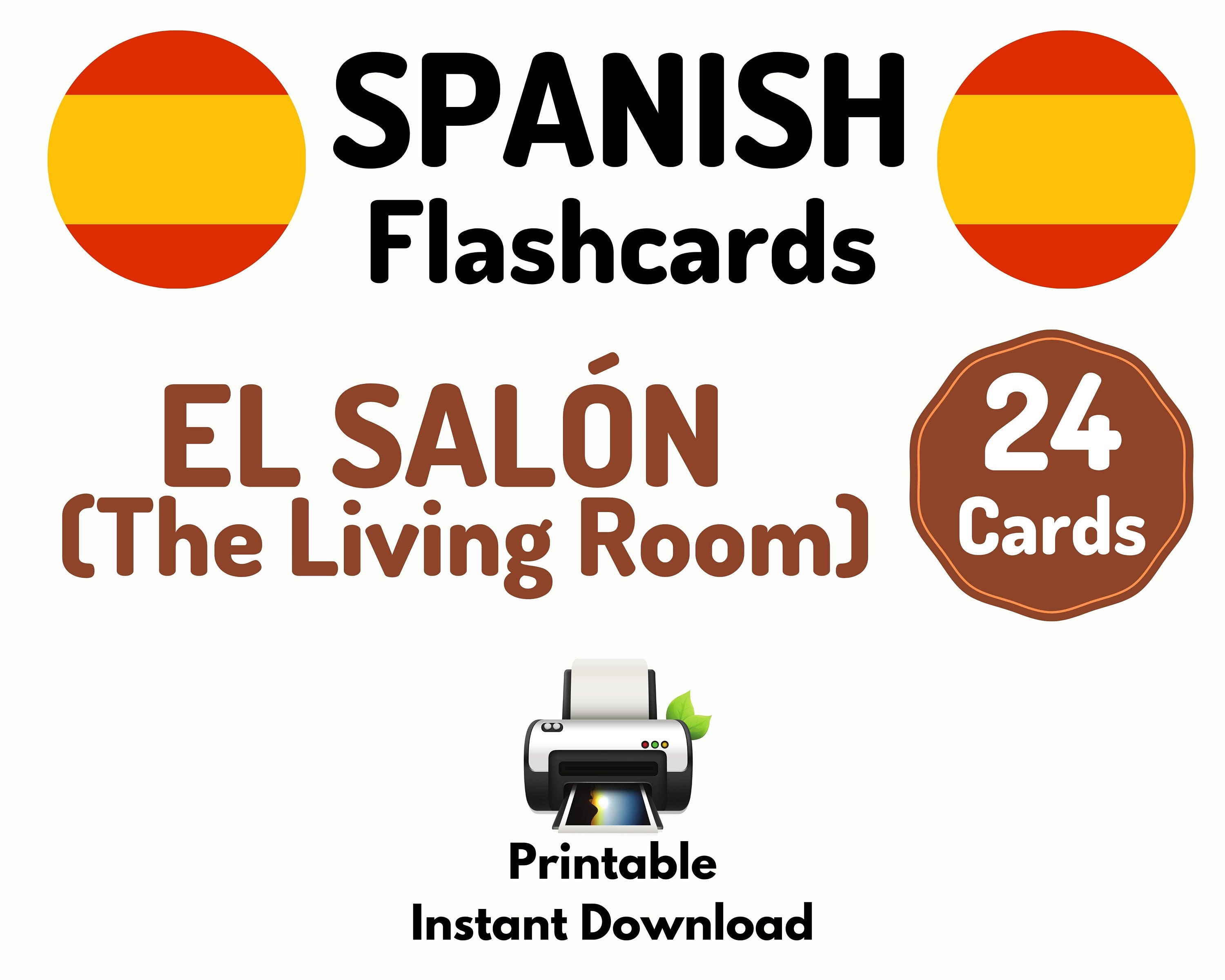 Spanish Words for Use Around the Home, image size:3000x2400