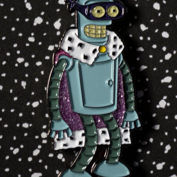 Super King w/glitter Soft Enamel Pin