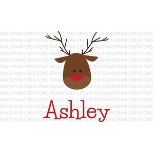 Personalized Reindeer SVG Digital File