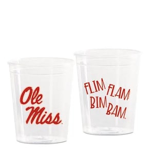 Ole Miss Cups - 2oz Small - Officially Licensed Rebel Slammers - 10 Pack