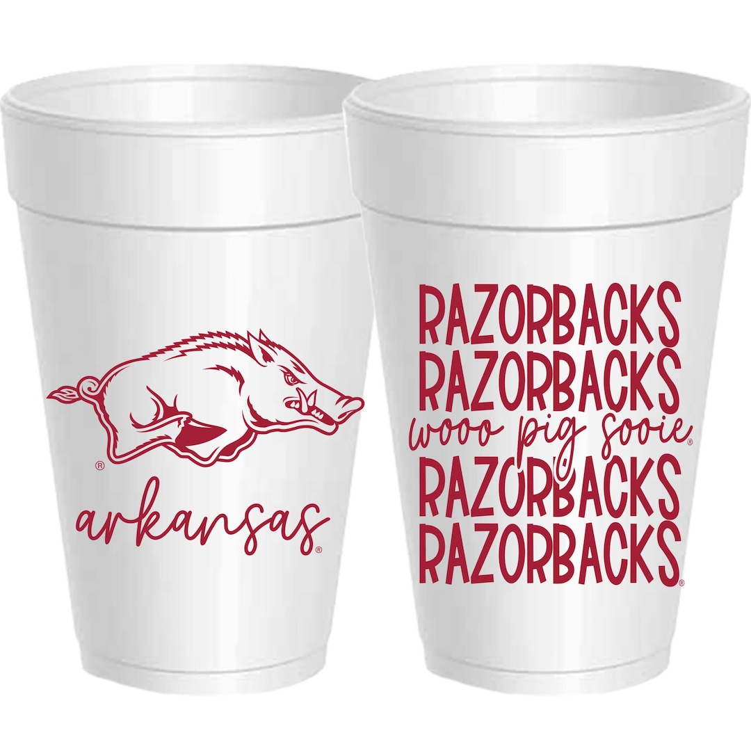 Arkansas Cups - 25 Pack - University of Arkansas - Razorback Mirror ...