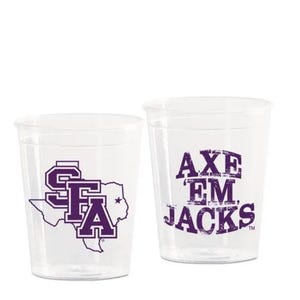 SFA Cups - 2oz Small - Officially Licensed Stephen F. Austin Lumberjacks Slammers - 10 Pack