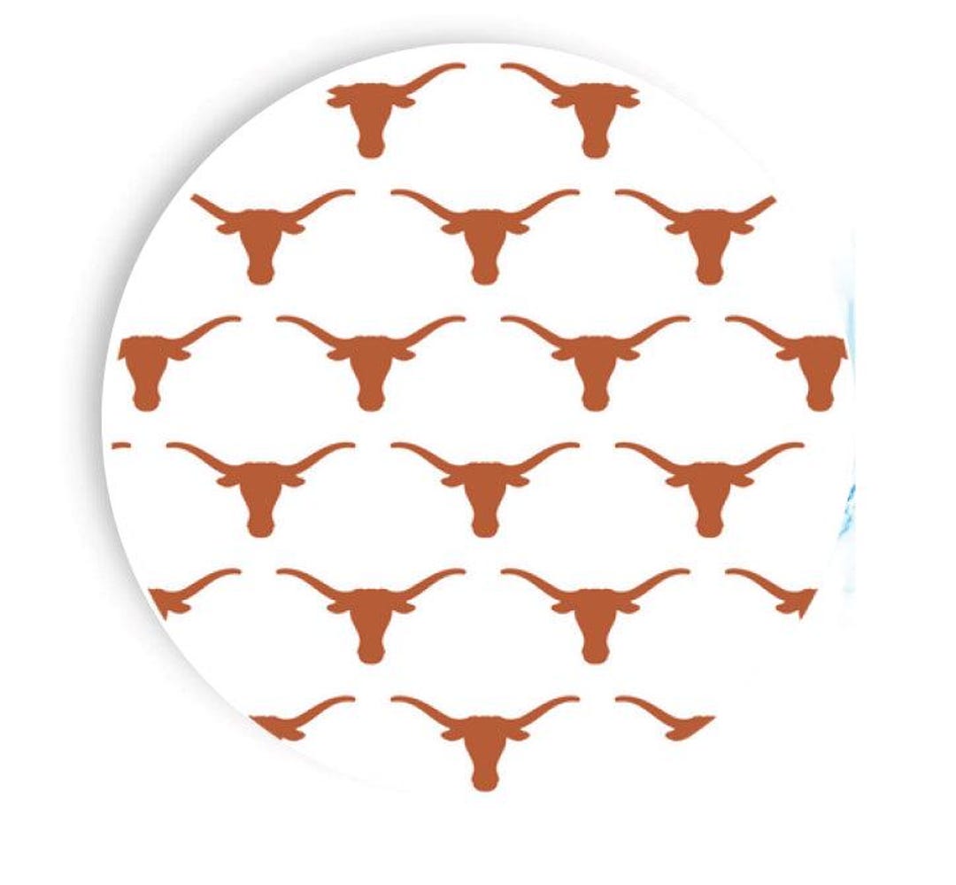 Texas Repeating Vector University of Texas - Longhorn Repeating Logo - 7 Inch App/dessert ...