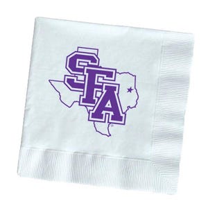 SFA Napkins - 20 Pack - Stephen F. Austin University - Officially Licensed Lumberjack Beverage Napkins