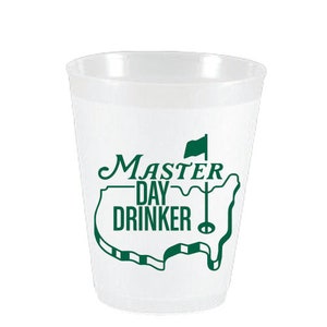 Golf Master Day Drinker Reusable 16oz Frost Flex Cups - 10 pack