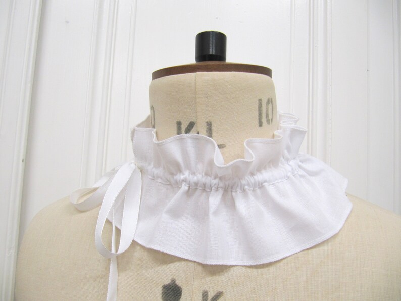Removable Cotton Collar, Collar With Bow, Fake White Collar, Removable