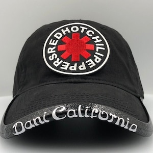 Alternative Classic Rock Red Hot Chili Peppers Hat with Custom BrimmTrimm Hat Accessory Brim Protector Personalized Gift Retro Concert Wear