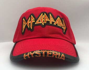 Personalized Def Leppard Hat with Customized BrimmTrimm Hat Accessory Brim Protector Heavy Metal Music Vintage Personalized Christmas Gift