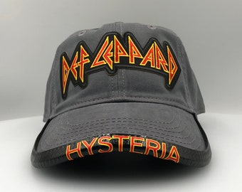 Classic Rock Def Leppard Hat With Customized Brimmtrimm Hat