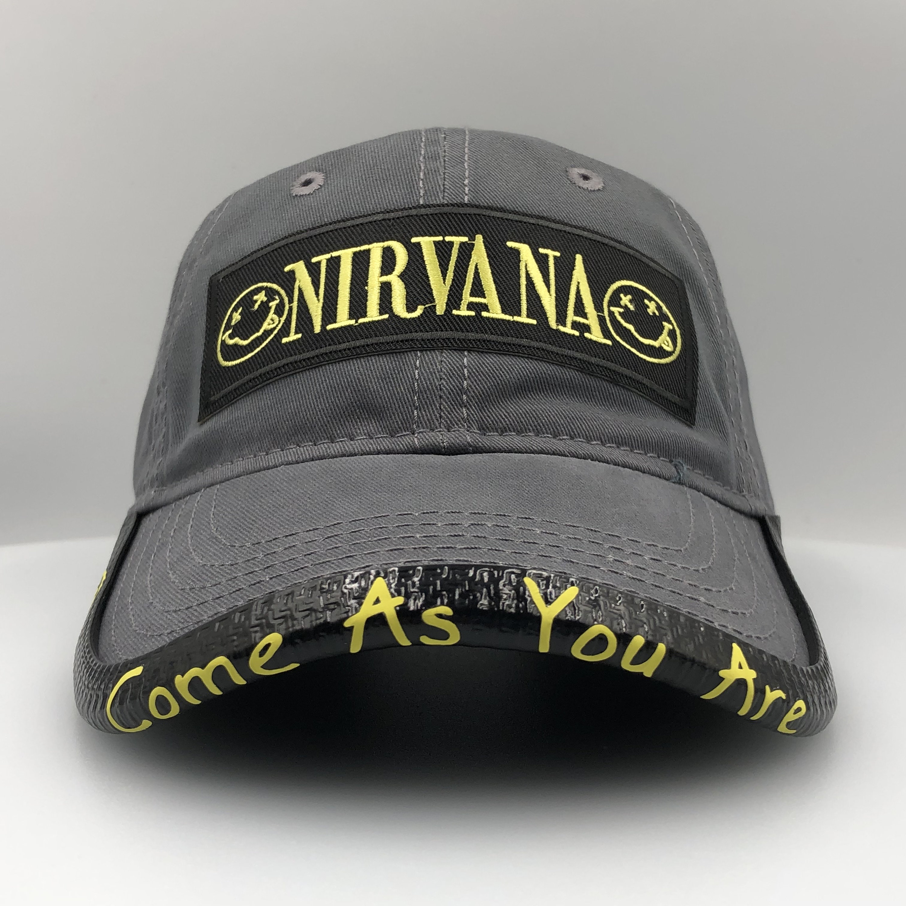Custom Nirvana Hat With Personalized Brimmtrimm Brim Protector