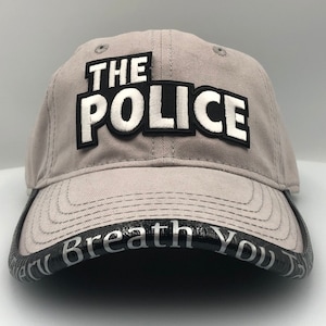 Classic Rock The Police Hat with Custom BrimmTrimm Hat Accessory Brim Protector Alternative Music Personalized Gift Concert Wear Retro 80&#39;s