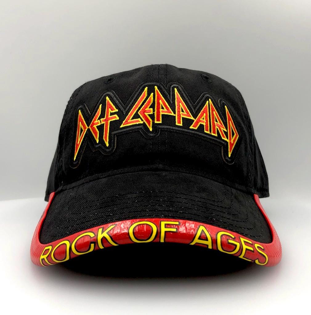 デフレパード def leppard キャップ Classic Rock Def Leppard Hat With Customized Brimmtrimm Hat