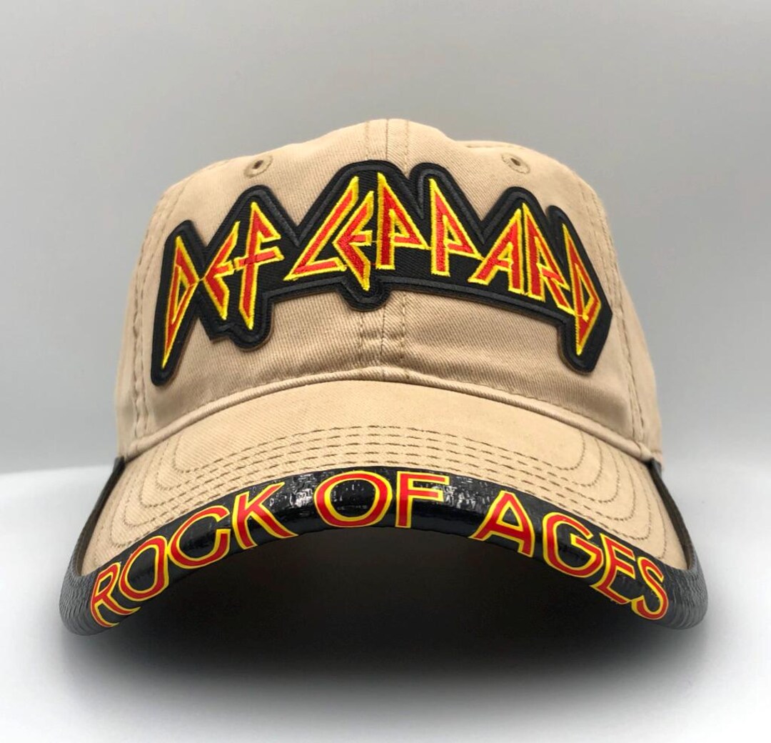 Custom Def Leppard Hat With Personalized Brim Protector, Rock Music - Etsy