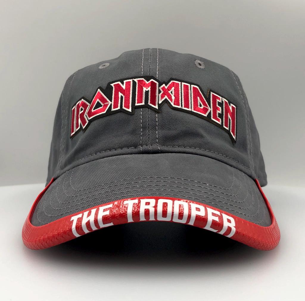 Classic Rock Iron Maiden Hat With Custom Brimmtrimm Brim