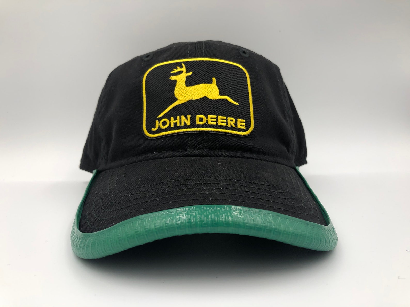 JOHN DEERE Logo Hat with Exclusive Custom BrimmTrimm Deere | Etsy