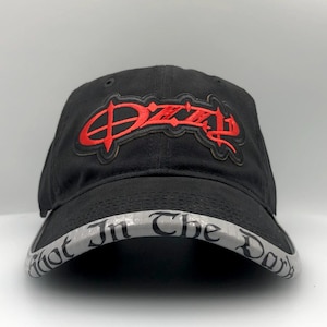 Classic Rock Ozzy Osbourne Hat with Custom BrimmTrimm Brim Protector Hat Accessory Personalized Gift Heavy Metal Concert Wear Cap Retro