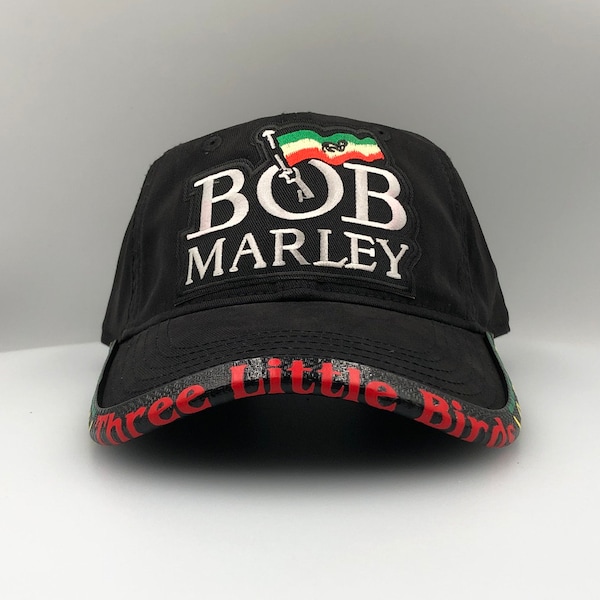 Bob Marley Hat with Customizable BrimmTrimm Hat Accessory Brim Protector, Jamaica, Reggae, Personalized Gift, Rasta, Gifts for Him Her