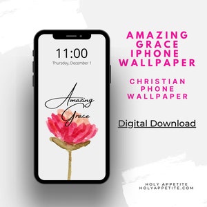 Amazing Grace PNG -Flower phone wallpaper, Inspirational iphone wallpaper, iphone lock screen, iphone background, Christian  phone wallpaper