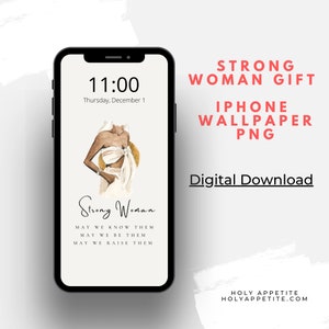 Strong woman png,  Inspirational iphone wallpaper, iphone lock screen, iphone wallpaper background, woman inspirational gifts
