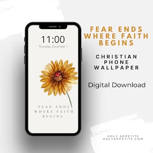 El miedo termina donde comienza la fe Fondo de pantalla del teléfono cristiano, Fondo de pantalla inspirador del iphone, pantalla de bloqueo del iphone, fondo de pantalla del iphone