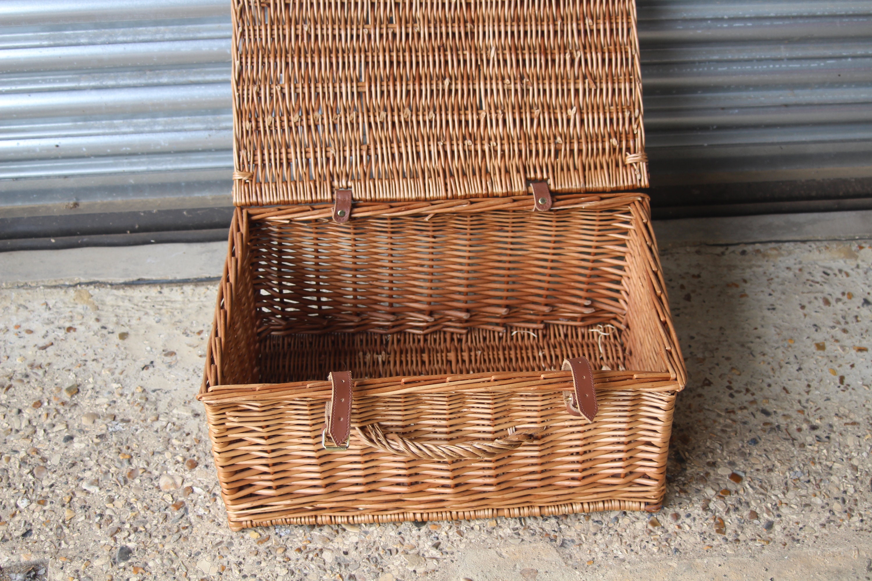 FORTNUM & MAISON バスケット(ボックス) Lovely Medium Fortnum Mason F&M Hamper Wicker Picnic Storage
