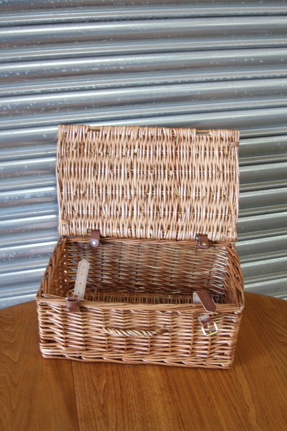 Excellent Small Fortnum Mason F&M FM Hamper Wicker Picnic Storage
