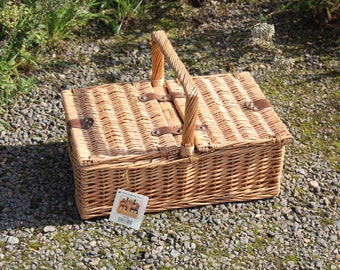 Decorative Empty Luxury Christmas Hamper Wicker Picnic Storage Present Basket with Handle (al 20)