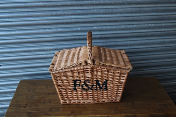 Decorative Fortnum and Mason F M Hamper Wicker Picnic Storage