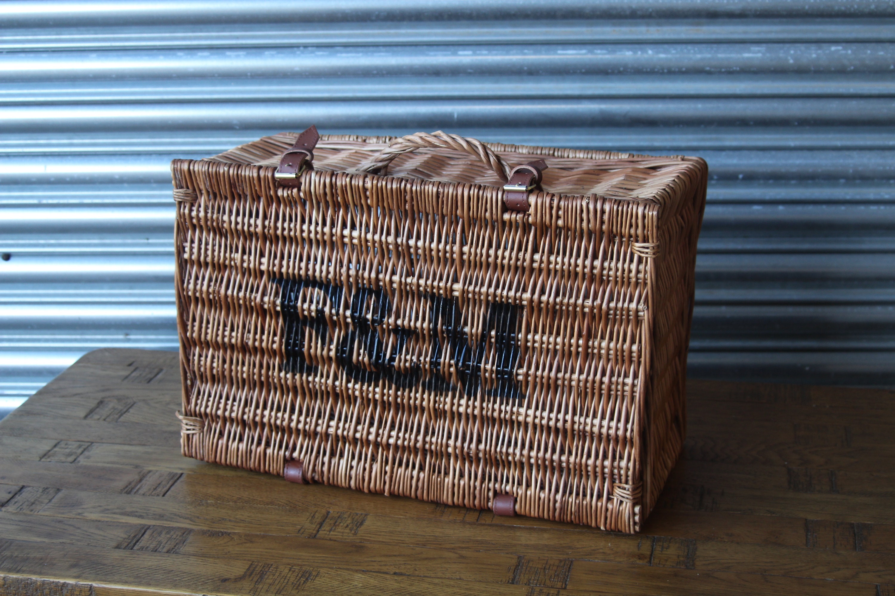 Excellent Medium Fortnum Mason F&M FM Hamper Wicker Picnic Storage