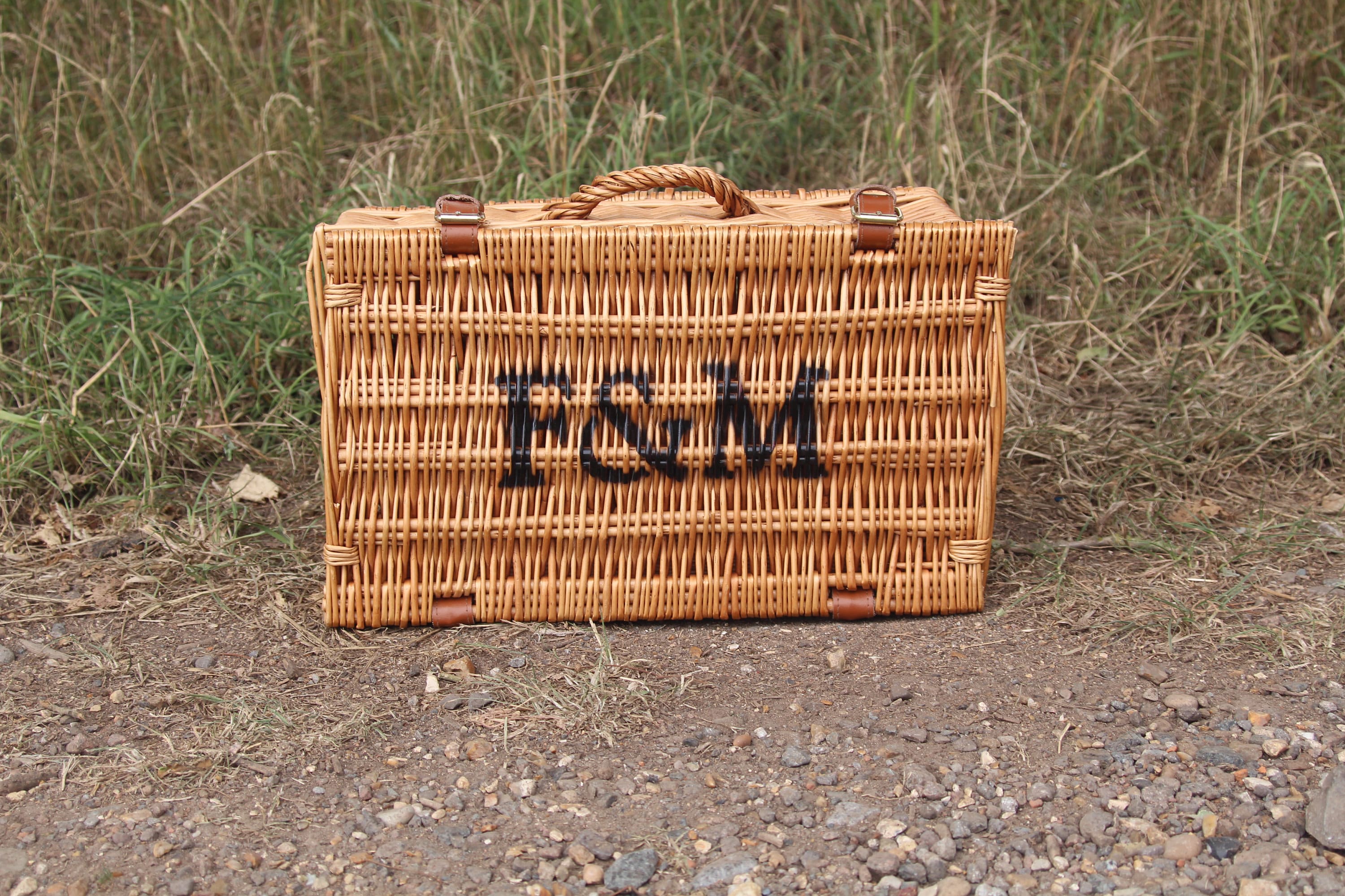 Excellent Fortnum Mason F&M FM Hamper Wicker Picnic Storage