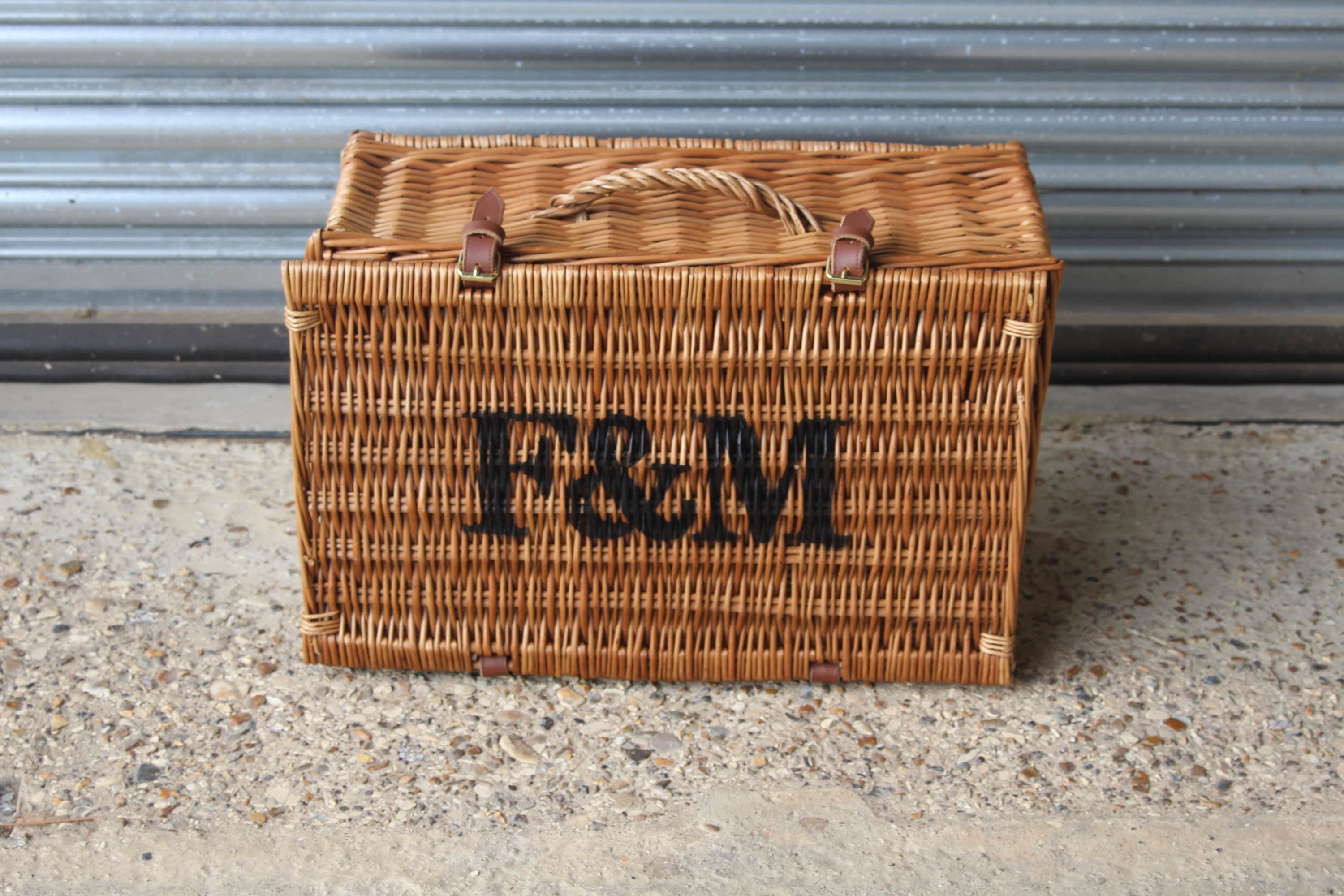 Lovely Medium Fortnum Mason F M Hamper Wicker Picnic Storage Present Basket u104 Etsy Polska