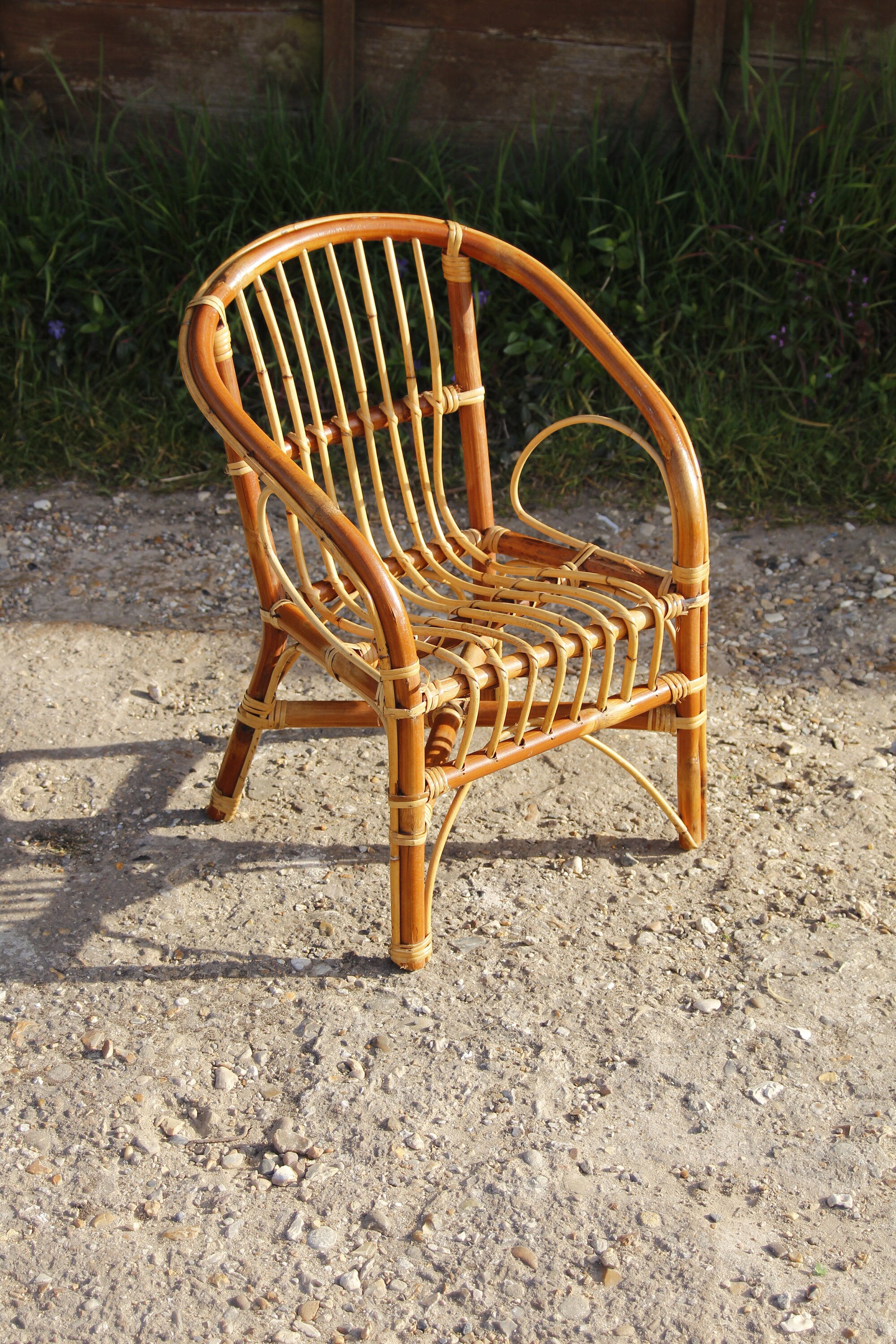 Vintage bamboo rattan chairs hotsell
