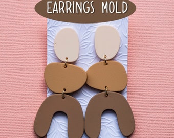 Silicone earrings mold mould for resin and epoxy