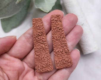 Polymer clay texture roller clay stamp 3D printed embossing tool "Flower floral pattern" Clay tool Polymer clay supplies Jewelry supplies