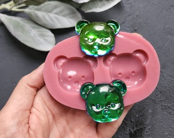 Teddy Bear Silicone Earring Mold, UV Resin & Clay Tool