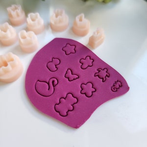 9 pcs micro cutters Polymer clay micro cutter 3D print jewelry molds Earrings clay mold